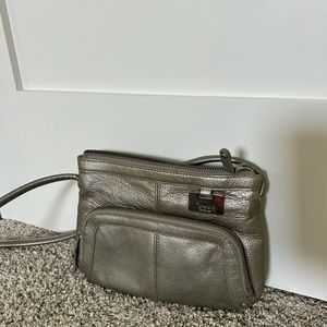 Tignanello metallic crossbody purse
